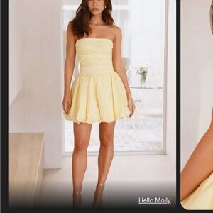 hello molly yellow dress NWT